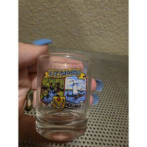 Giethoorn Holland Souvenir Shot Glass Destination Vintage